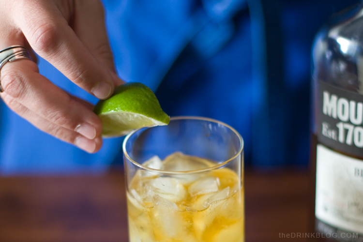 garnish the dark and stormy with lime